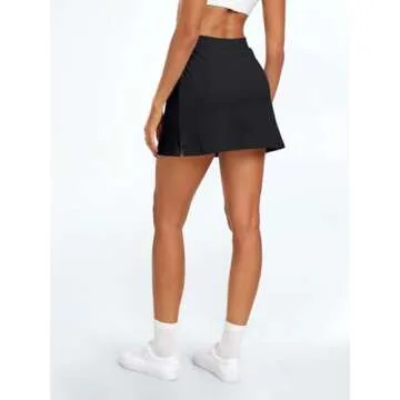 AUTOMET Women's Mini Tennis Skirt Athletic Workout Skorts