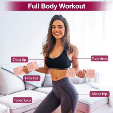 Hezeyferg Adjustable Dumbbells Set of 2 for Home Gym