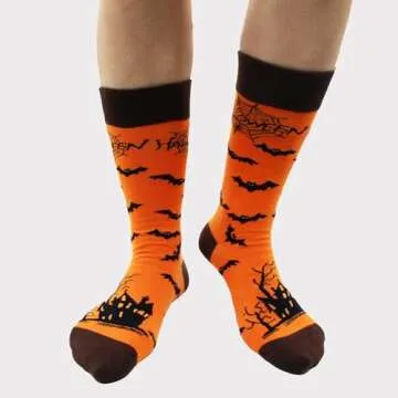 BLBJYPZX Fun Halloween Socks for All Ages - Cute Novelty