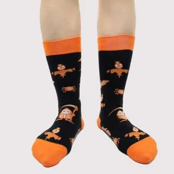 BLBJYPZX Fun Halloween Socks for All Ages - Cute Novelty