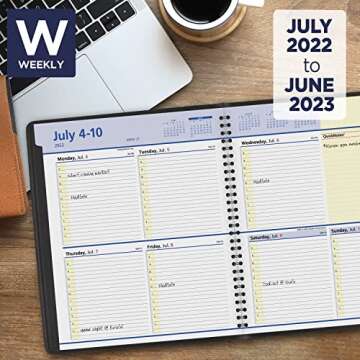 AT-A-GLANCE 2022-2023 Planner, Weekly & Monthly Academic Appointment Book, 8" x 10", Large, QuickNot...