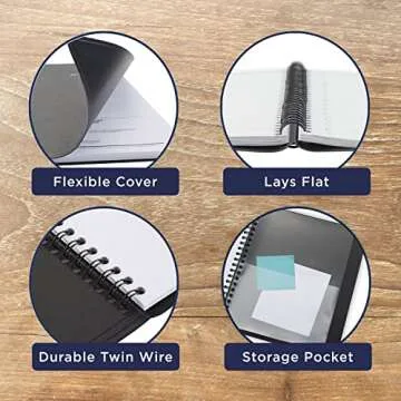 AT-A-GLANCE 2022-2023 Planner, Weekly & Monthly Academic Appointment Book, 8" x 10", Large, QuickNotes, Black (761105)