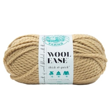 Lion Brand Wool-Ease Thick & Quick Yarn - Premium Soft and Bulky Yarn for Knitting and Crocheting