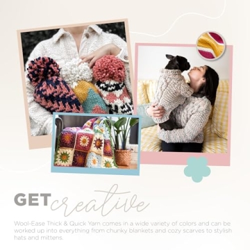 Lion Brand Wool-Ease Thick & Quick Yarn - Soft, Bulky Quality