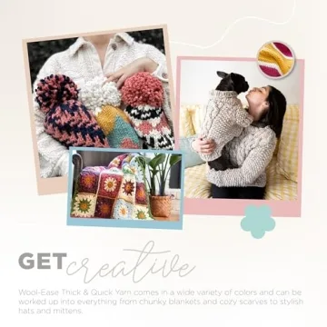 Lion Brand Wool-Ease Thick & Quick Yarn - Soft, Bulky Quality