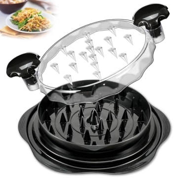 Hundop Chicken Shredder Tool - Elegant Black Meat Grinder for Easy Cooking