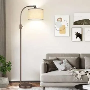 Stylish Dimmable Floor Lamp with LED Bulb Included