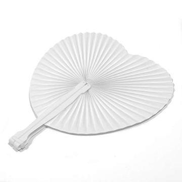 Bestage 60 White Paper Fans for Weddings Events and DIY