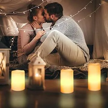 Flameless Battery Operated LED Candles:Real Wax Flickering Electric Candle with Remote Control and Timer Function for Decoration Christmas Wedding Birthday Party Outdoor Garden(Pack of 3,Ivory)