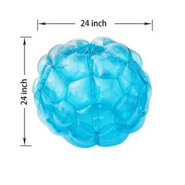 SUNSHINEMALL 2 Pack Inflatable Bumper Balls for Kids Giant Zorb Ball Sumo Balls Human Hamster Ball Bubble Balls for Adults Full Body Buddy Outdoor Toys for Kids(24" Blue)
