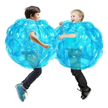 SUNSHINEMALL 2 Pack Inflatable Bumper Balls for Kids Giant Zorb Ball Sumo Balls Human Hamster Ball Bubble Balls for Adults Full Body Buddy Outdoor Toys for Kids(24" Blue)