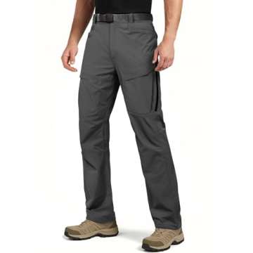 FREE SOLDIER Men's Tactical Hiking Pants - Water Resistant & Lightweight