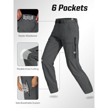 FREE SOLDIER Tactical Hiking Pants - Lightweight & Water Resistant