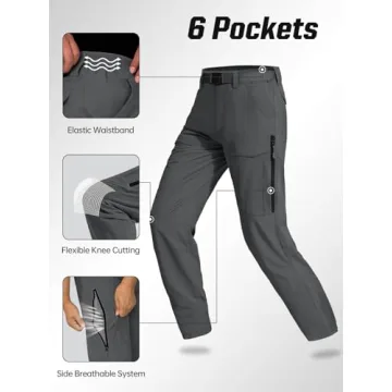 FREE SOLDIER Tactical Hiking Pants - Lightweight & Water Resistant