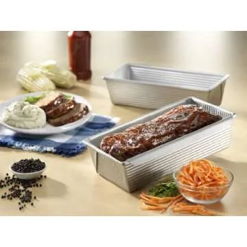 USA Pan Bakeware - Best Aluminized Steel Meat Loaf Pan with Insert