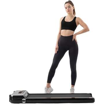 SHAREWIN Under Desk Electric Treadmill Motorized Exercise Machine, Remote Control and LED Display, Walking Jogging Machine for Home/Office Use