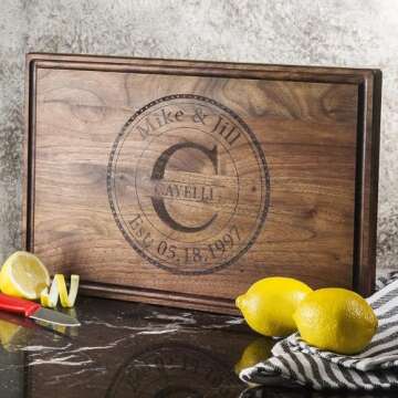 Personalized Cutting Board - Ideal Gifts for Couples - Custom Cutting Boards - Anniversary or Weddin...