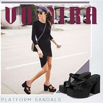 Stylish VOMIRA Platform Sandals for Women - Summer Essential