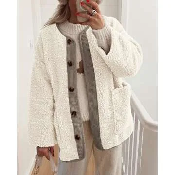 Stylish PRETTYGARDEN Cozy Sherpa Fleece Jacket