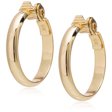 Anne Klein Gold-Tone Wide Hoop Clip-On Earrings for Women