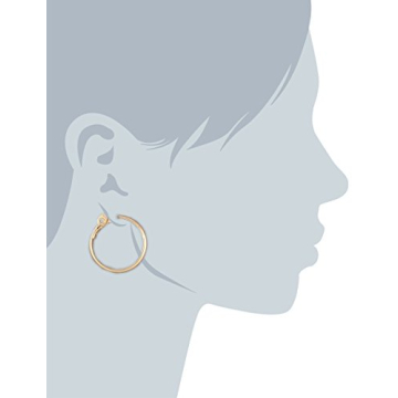 Anne Klein Gold-Tone Wide Hoop Clip-On Earrings for Women