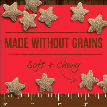 Merrick Power Bites Natural Soft And Chewy Real Meat Dog Treats, Grain Free Snack With Real Beef Rec...