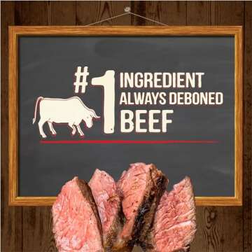 Merrick Power Bites Natural Soft And Chewy Real Meat Dog Treats, Grain Free Snack With Real Beef Recipe - 6 oz. Bag