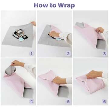 Walking Way Magic Cloth Makeup Bag - Travel-Friendly Organizer