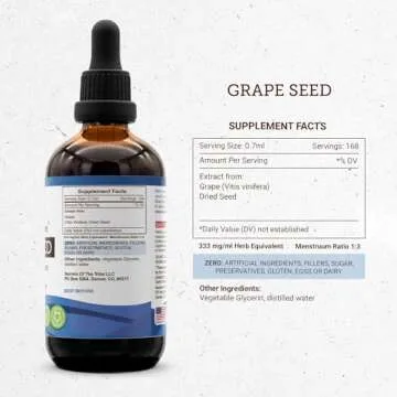 Natural Grape Seed Tincture for Immunity and Wellness