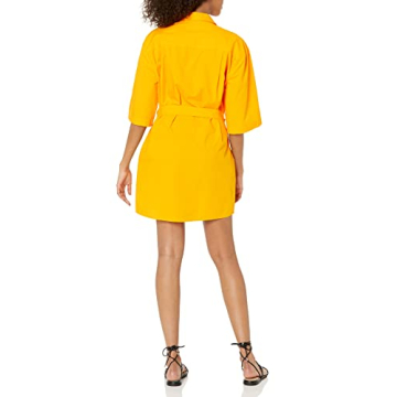 The Drop Women's Dakota Belted Mini Shirt Dress