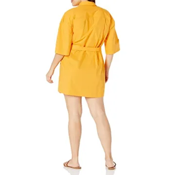 The Drop Women's Dakota Belted Mini Shirt Dress