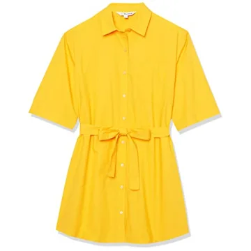 The Drop Women's Dakota Belted Mini Shirt Dress