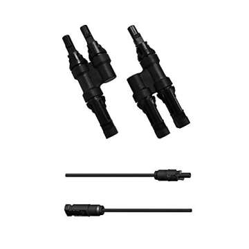 Renogy 400 Watt 12 Volt Monocrystalline Solar Panel Bundle Kit with 4 pcs 100W Panel and 30A Wanderer PWM Charge Controller for RV, Boats, Trailer, Camper, Marine, Off-Grid Solar Power System