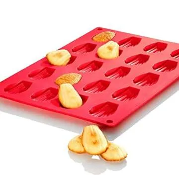 EORTA Silicone Madeleine Pan: 20 Cavity Baking Mold