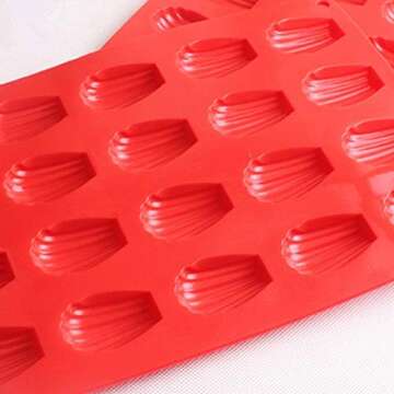 EORTA Silicone Madeleine Pan: 20 Cavity Baking Mold