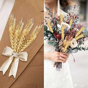 Phliofd Dried Wheat Stalks for Weddings & Decor