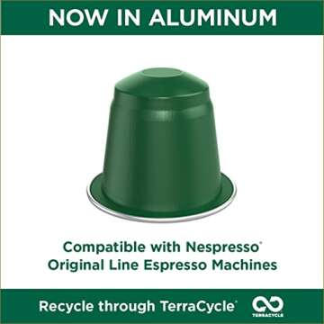 Cafe La Llave Espresso Capsules, Intensity 11-Recylable Coffee Pods (40 Count) Compatible with Nespresso OriginalLine Machines