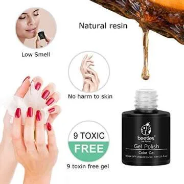 Beetles Gel Nail Polish Set, Weekend Getaway Collection Soft Pink Purple Nude Gel Polish Golden Glitter Coral Gel Nail Lacquer Kit Bridal French Nail Art Manicure Kit