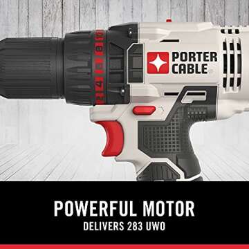 PORTER CABLE PCCK604L2 20V MAX 2-Tool Cordless Drill/Driver and Impact Driver Combo Kit