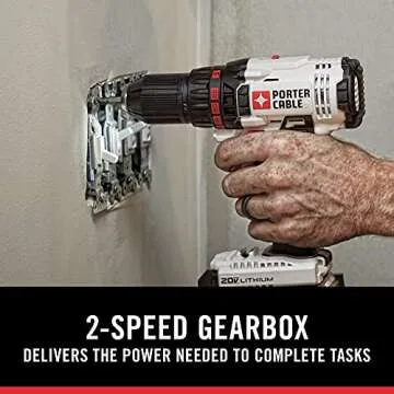 PORTER CABLE PCCK604L2 20V MAX 2-Tool Cordless Drill/Driver and Impact Driver Combo Kit