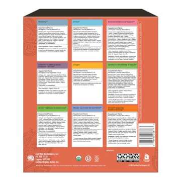 Yogi Organic Tea Sampler Gift Box - Assorted Delicious Wellness Teas - 9 Favorite Herbal, Green & Bl...