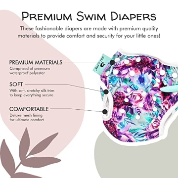 Eco-Friendly Reusable Swim Diaper and Top for Babies