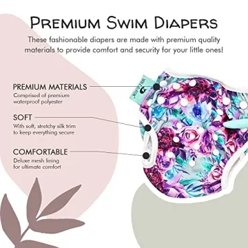 Eco-Friendly Reusable Swim Diaper and Top for Babies