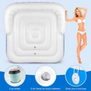 Ultimate Floating Island with Canopy for Adults