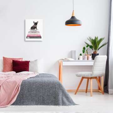 Charming French Bulldog Canvas Wall Art for Decor