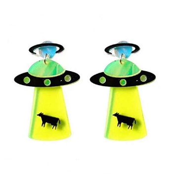 UFO Aliens Acrylic Earrings Jewelry - Multiple Fun Styles