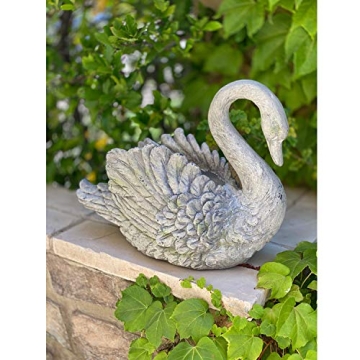 Urban Designs Swan Planter - Elegant Garden Decor in Grey