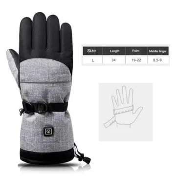 ALLJOY Heated Gloves with Rechargeable Battery for Winter