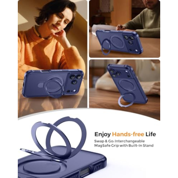 Stylish MOCCA iPhone 17 Pro Max Case with Magnetic Stand