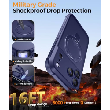 Stylish MOCCA iPhone 17 Pro Max Case with Magnetic Stand